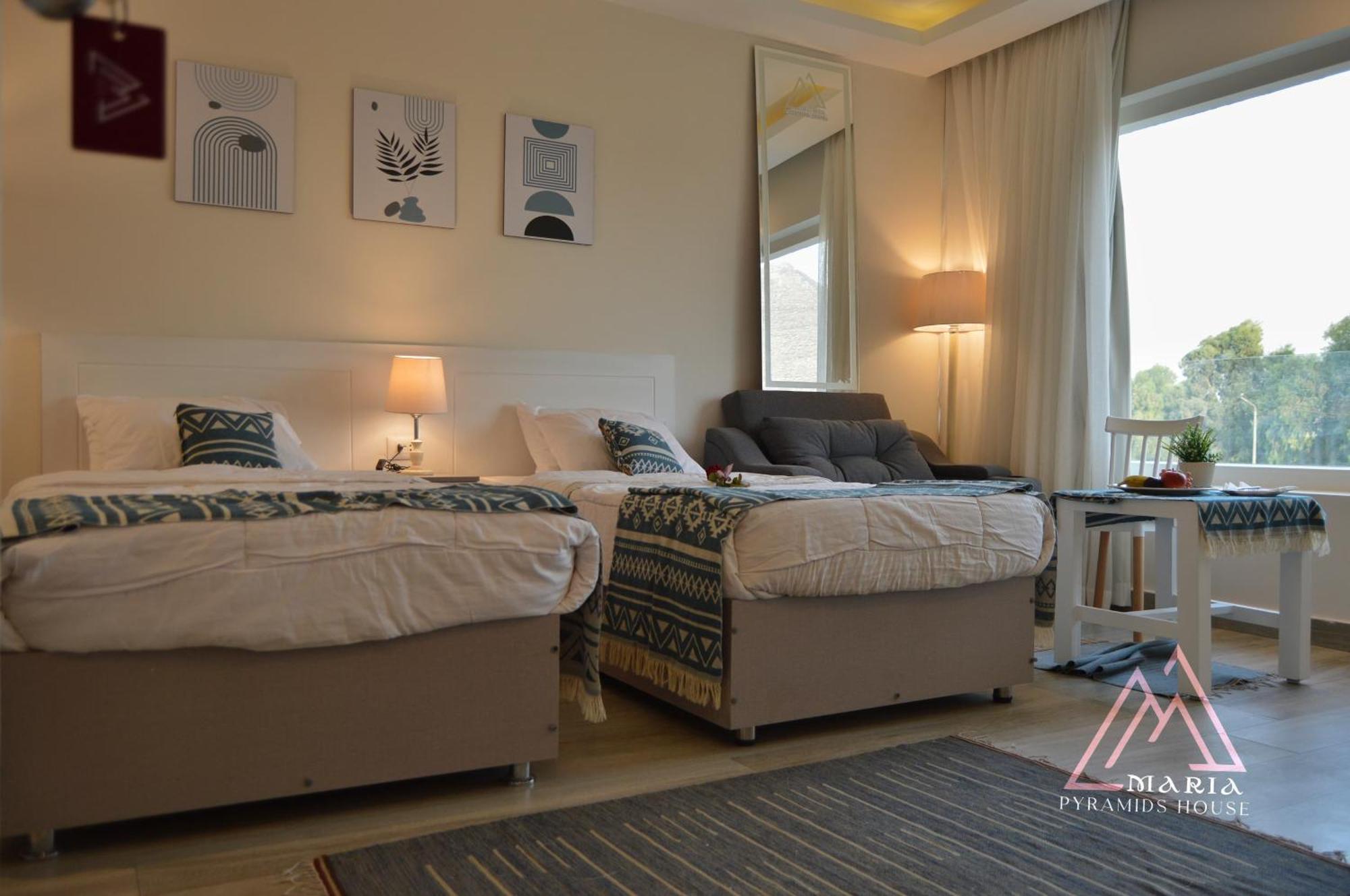 Maria Pyramids House Hotel Kafret el-Gabal Eksteriør billede
